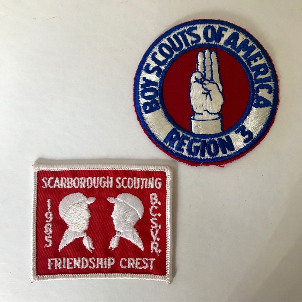 Boy Scouts of America vintage patches set of 2
